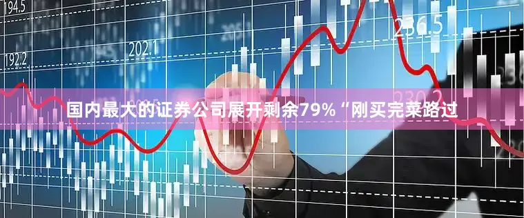 国内最大的证券公司展开剩余79%“刚买完菜路过